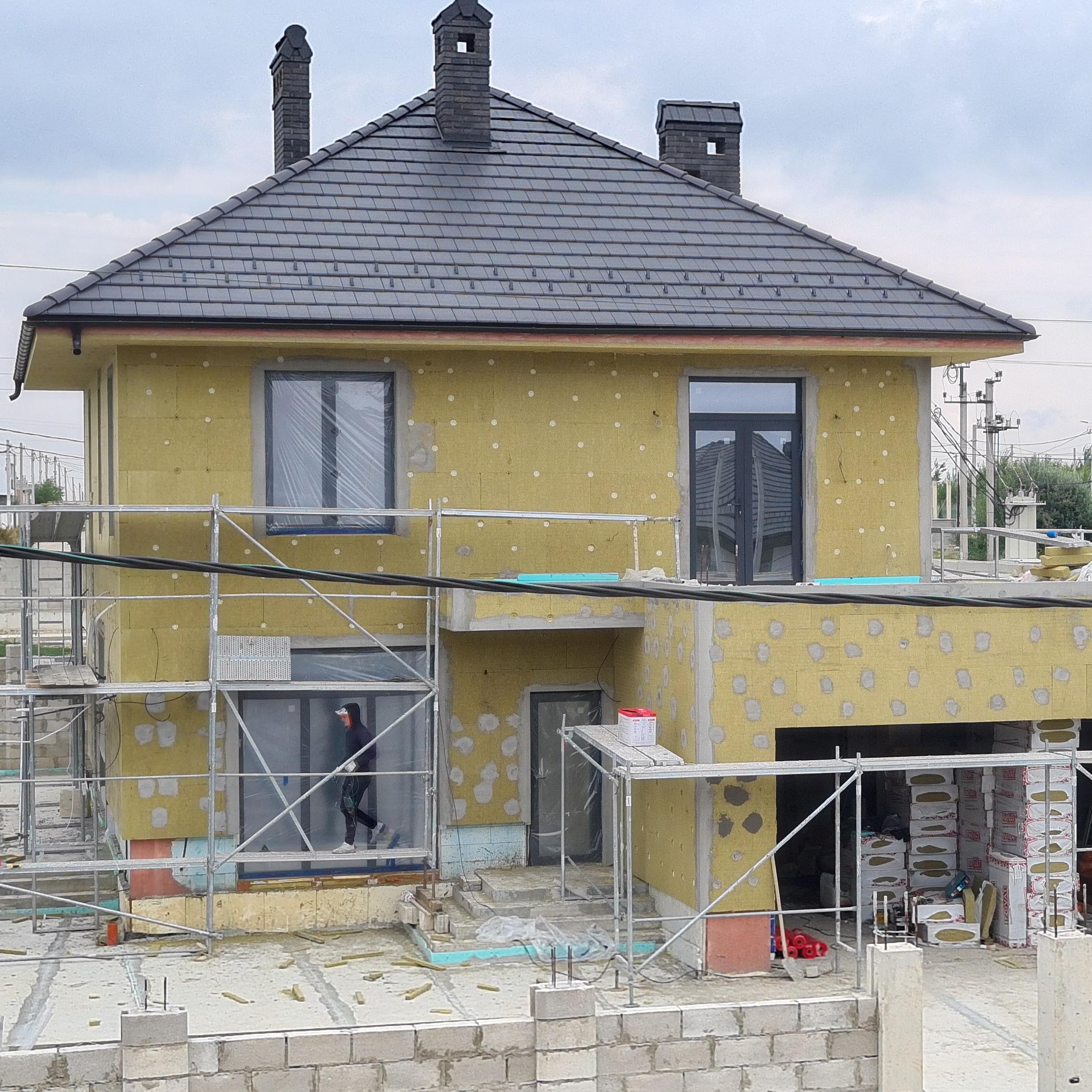 Утепление фасада под штукатурку